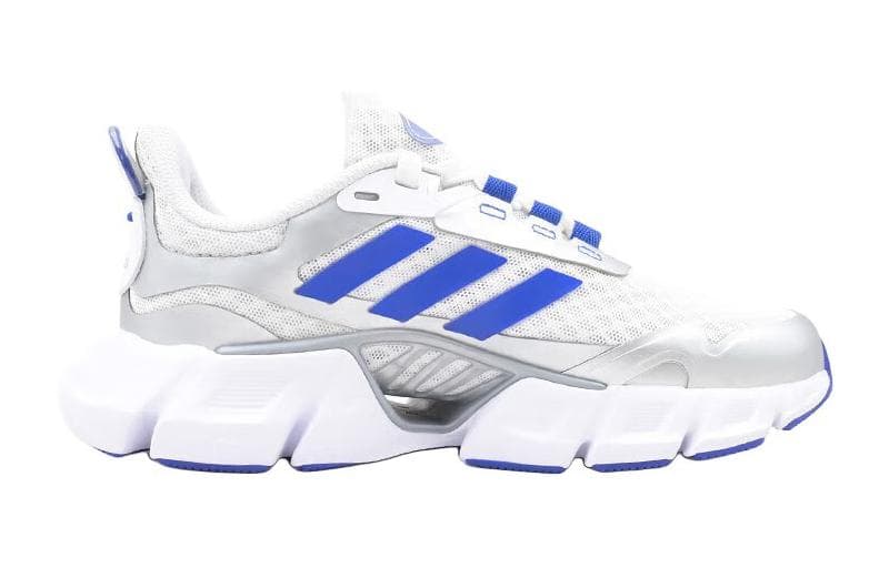 Кроссовки Adidas Climacool Устойчивые к истиранию Низкие Кроссовки для Беговых Занятий Детские Синие и Серебряные Детские - изображение 2