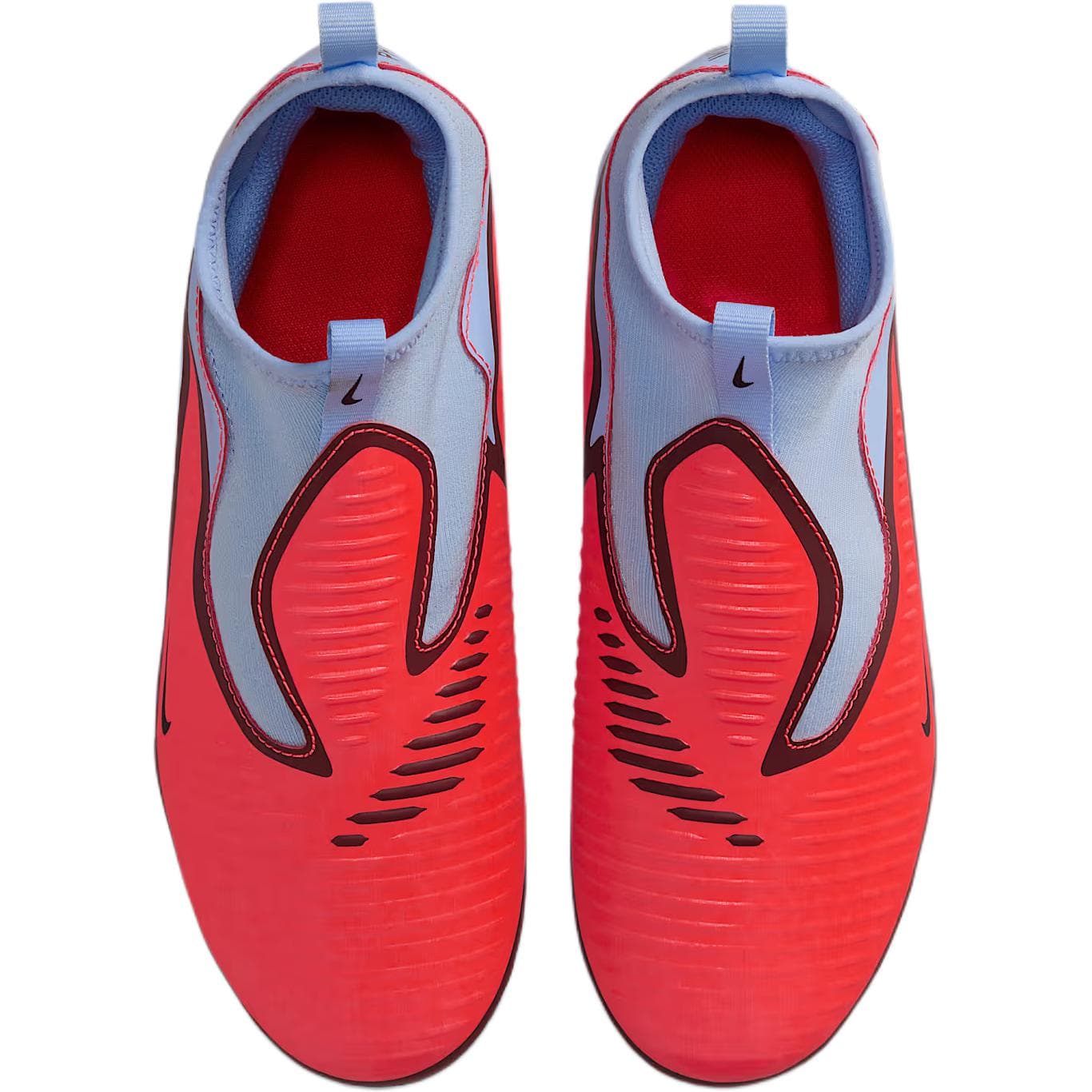Бутсы Детские футбольные бутсы Nike Phantom 6 High Топ красные и синие для детей - изображение 4