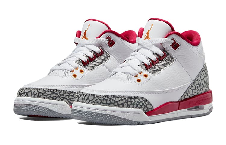 Кроссовки для баскетбола Jordan Air Jordan 3 Retro "Cardinal Red" GS - изображение 9