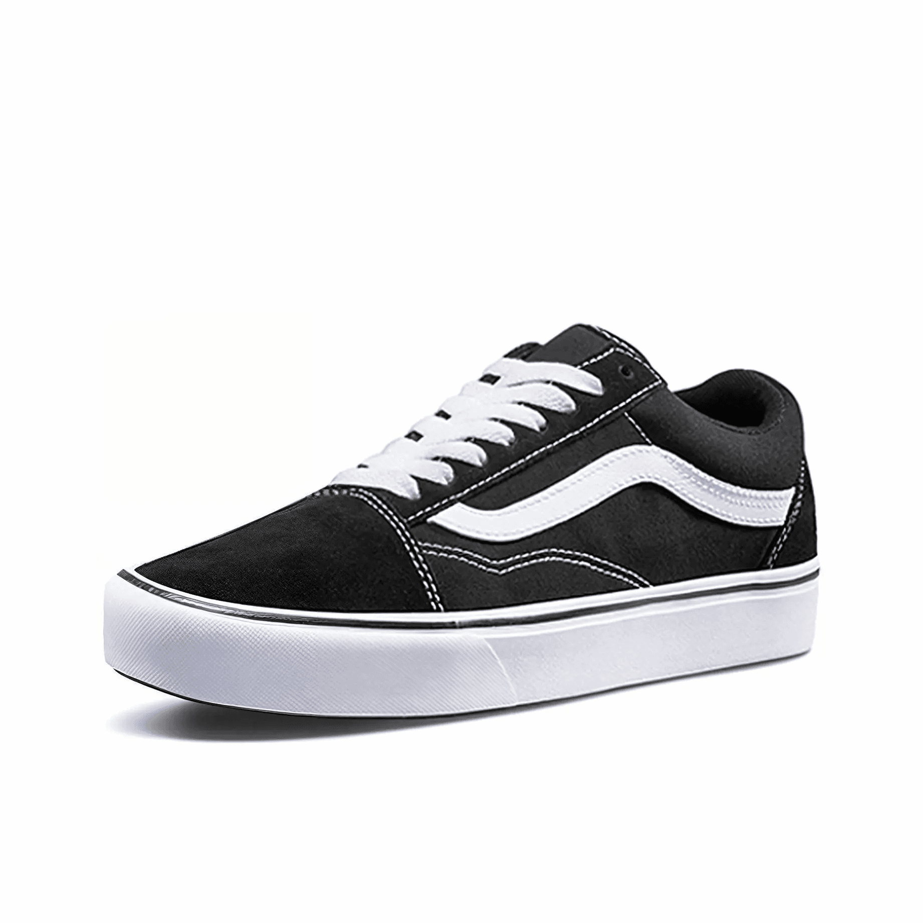 Кроссовки Vans ComfyCush Old Skool Модный And Универсальный Удобный Лоу-топы Kids Lifestyle Shoes Черный Унисекс - изображение 2