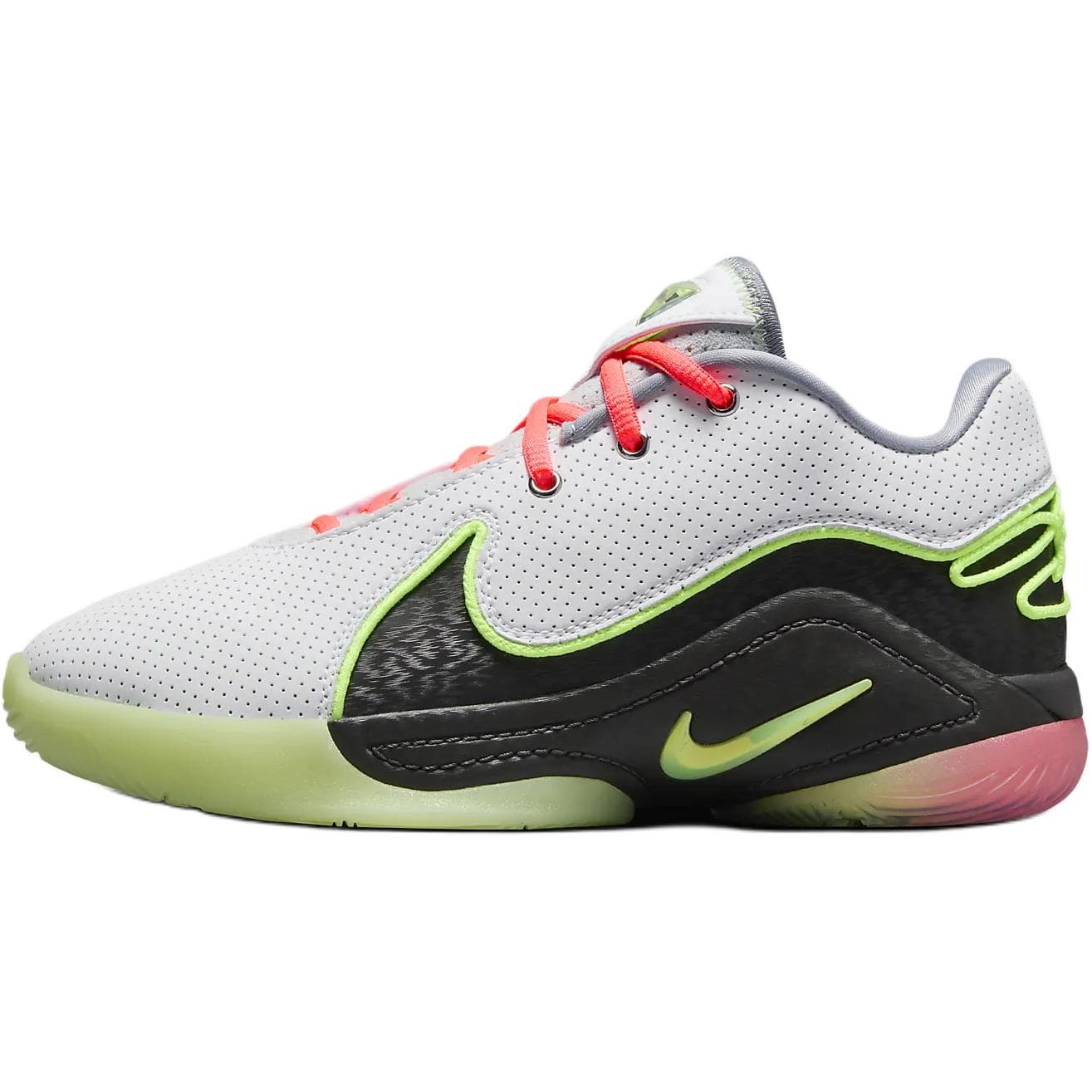 Кроссовки для баскетбола Nike LeBron 22 Low Топ Детская Баскетбольная Обувь Белый Черный Зеленый Малыш - изображение 1