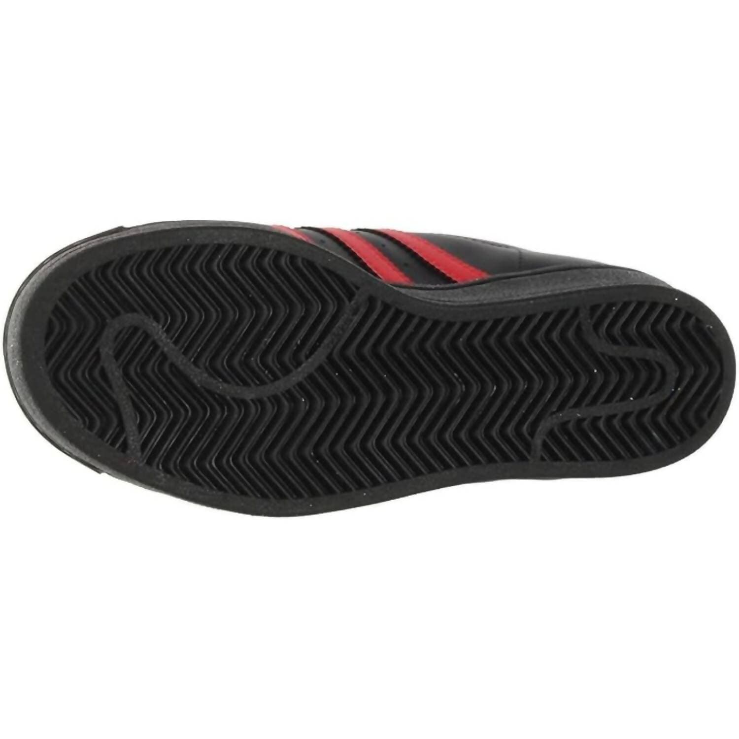 Кроссовки Adidas Originals Superstar J Устойчивая к истиранию низкая детская обувь для скейтбординга черного и красного цвета - изображение 4