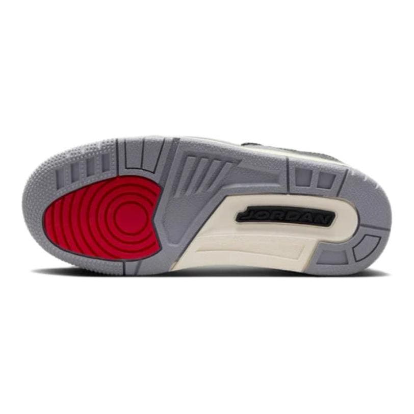Кроссовки для баскетбола Jordan Air Джордан 3 Устойчивые к истиранию MID Топ Детские Баскетбольные Кроссовки Белый Серый Малыш - изображение 4