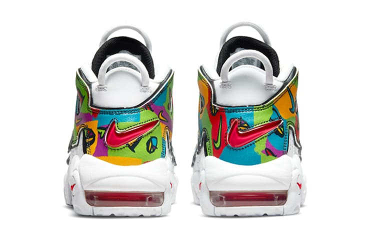 Кроссовки для баскетбола Nike Air More Uptempo Peace Love Swoosh GS - изображение 7