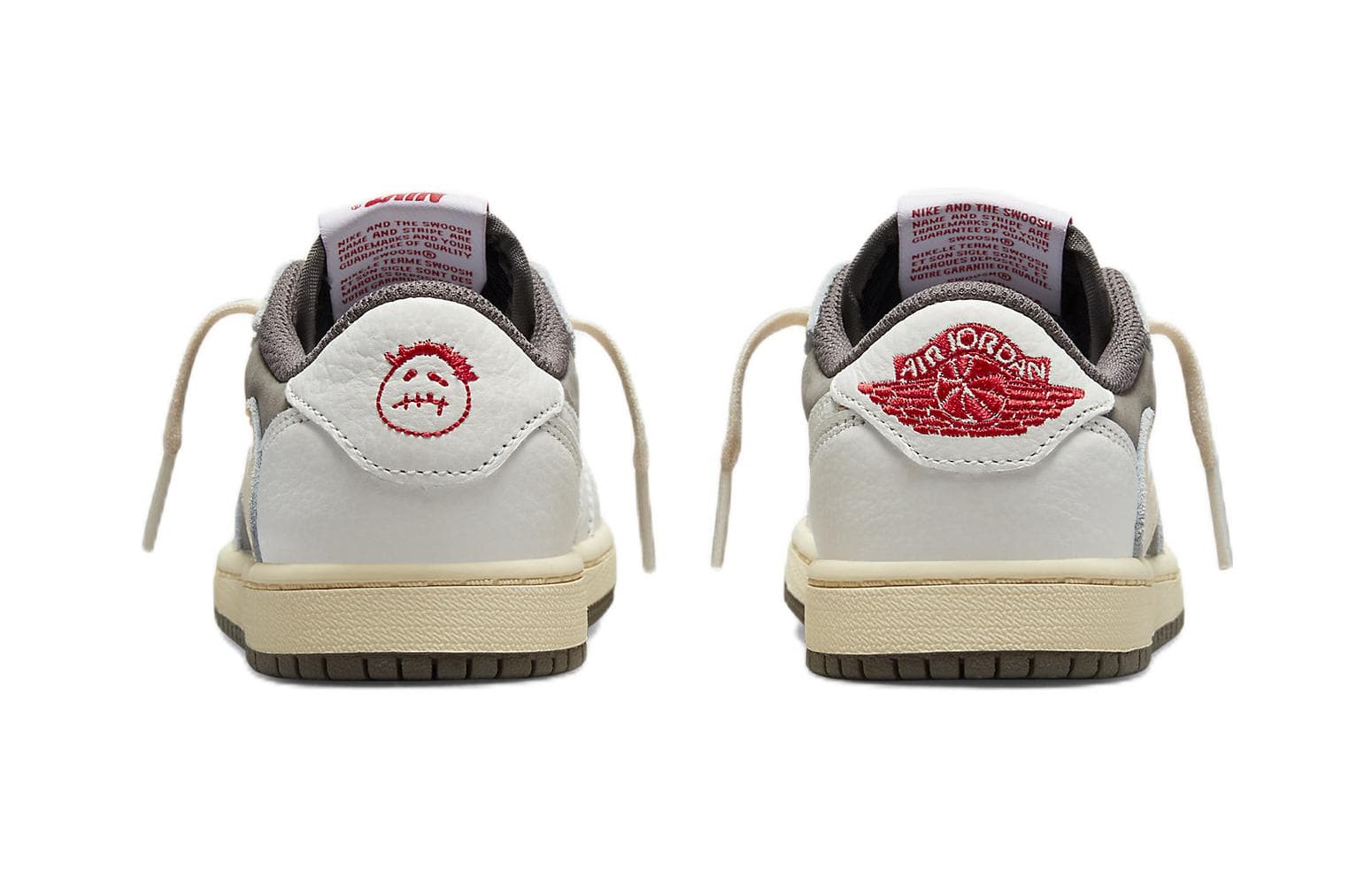 Кроссовки для баскетбола Travis Scott x Jordan Air Jordan 1 low og "reverse mocha" - изображение 7
