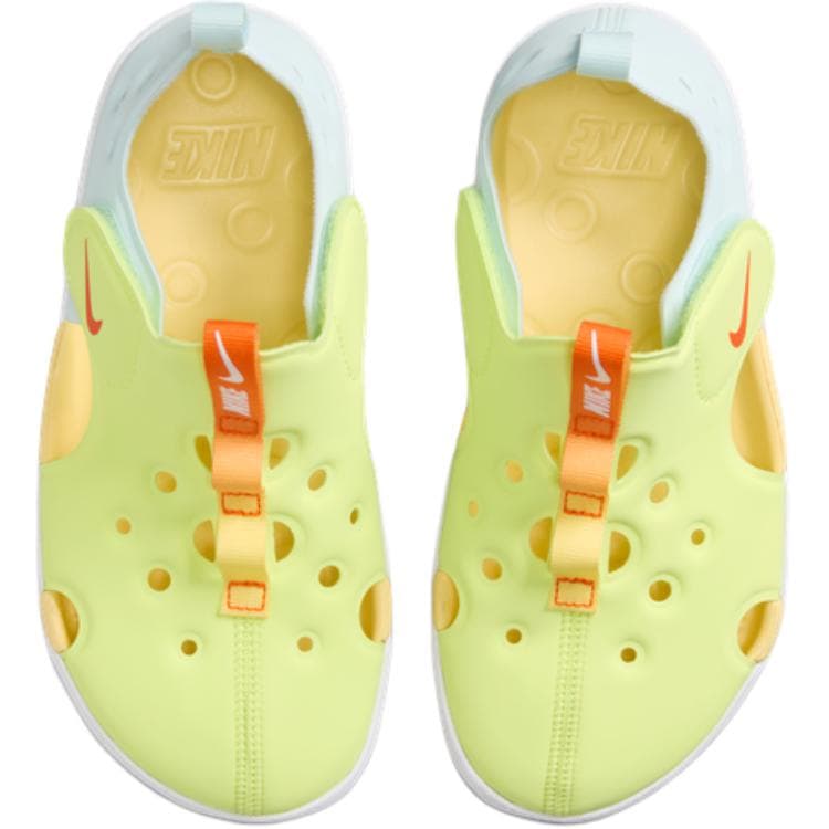 Сандалии Nike Sunray Protect 4 противоскользящие устойчивые к истиранию низкие детские сандалии желто-синие - изображение 4