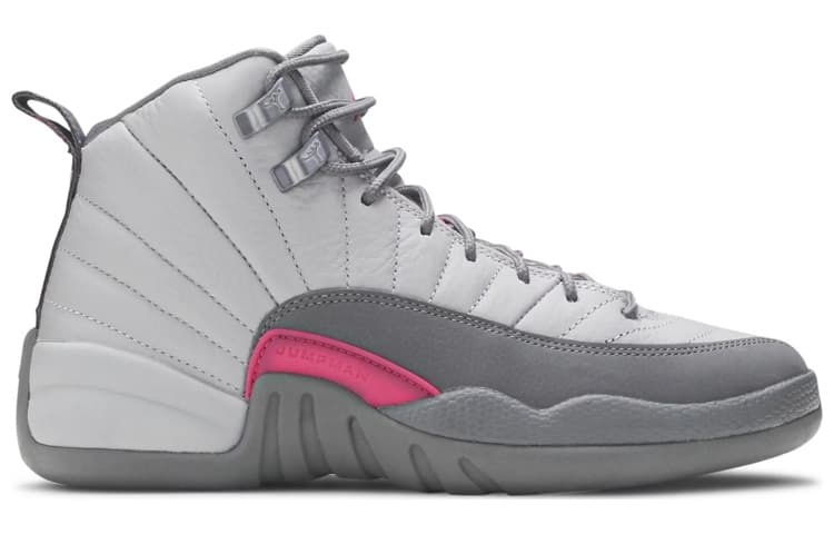 Кроссовки для баскетбола Jordan Air Jordan 12 Retro Wolf Grey Vivid Pink GS 2016 - изображение 4