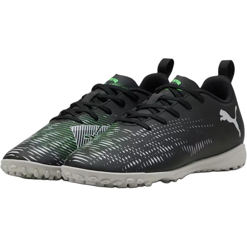 Бутсы PUMA Future 8Play Low Топ Детская футбольная обувь Черный Холодный Светло-Серый Неоново-Зеленый Детская - изображение 3
