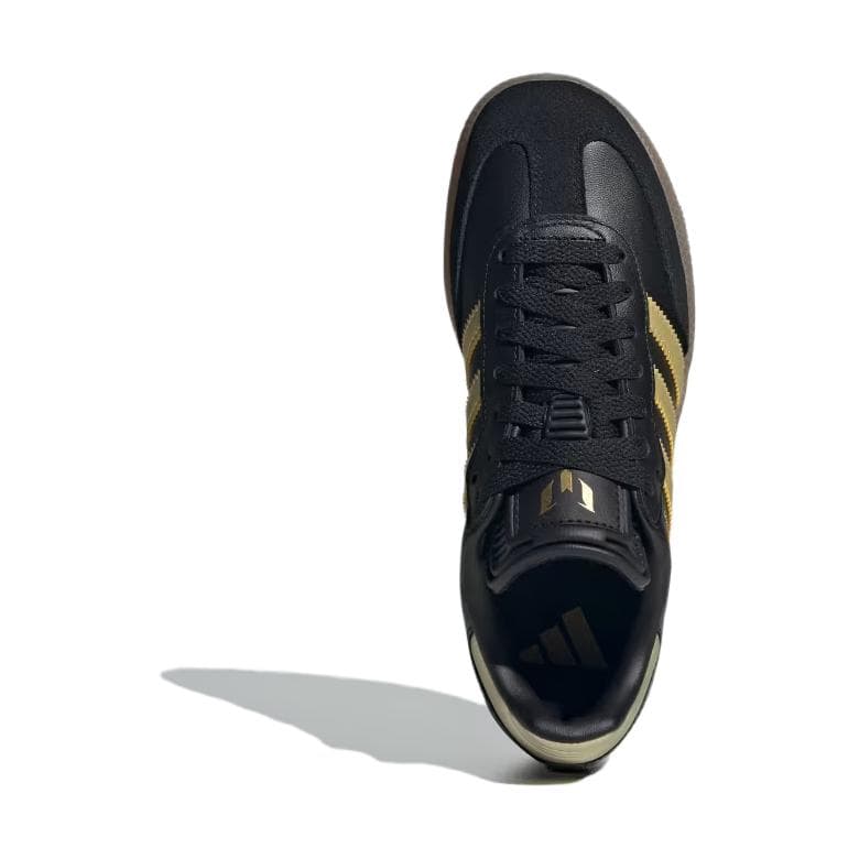 Бутсы Adidas Противоскользящие Устойчивые к истиранию Низкие Детские Футбольные Бутсы Черные Золотые Детские - изображение 6