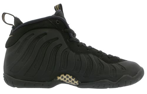 Кроссовки для баскетбола Nike Foamposite Pro Black Metallic Gold GS - изображение 2