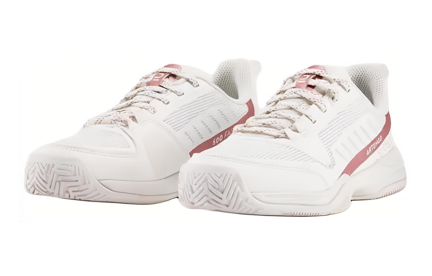 DECATHLON Амортизация устойчивость к истиранию низкий топ детские тренировочные кроссовки белый и красный для детей - изображение 3