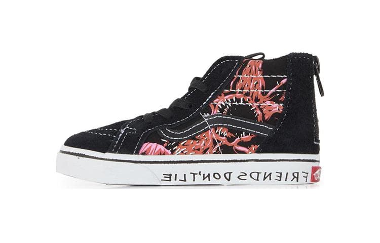 Кроссовки Vans SK8 Спортивная Дышащая Высокая Обувь для Малышей Черная для Новорожденных и Малышей - изображение 1