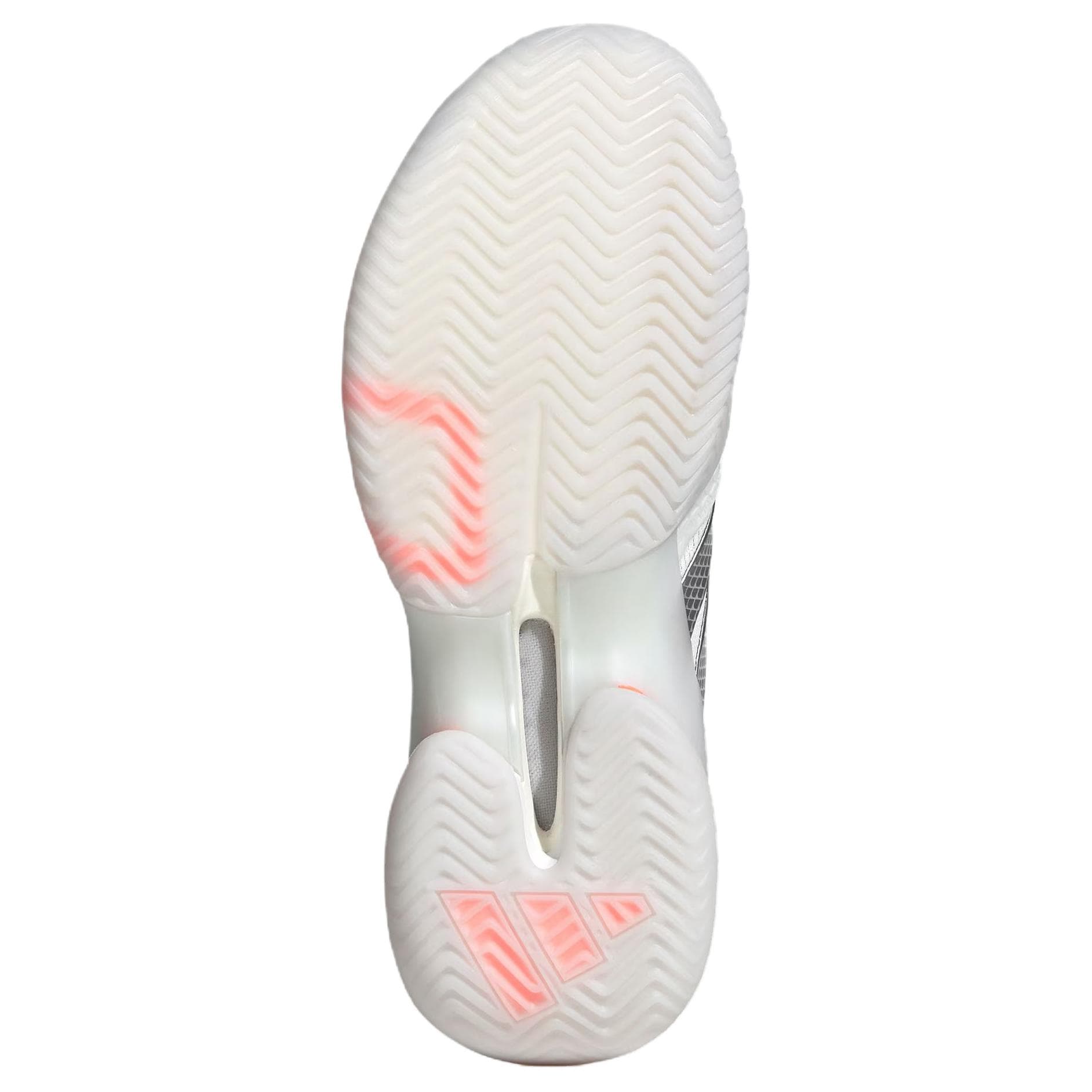 Кроссовки для тенниса Adidas BARRICADE 14 Low Топ Теннисные Кроссовки Женские Белые Серебряные - изображение 6