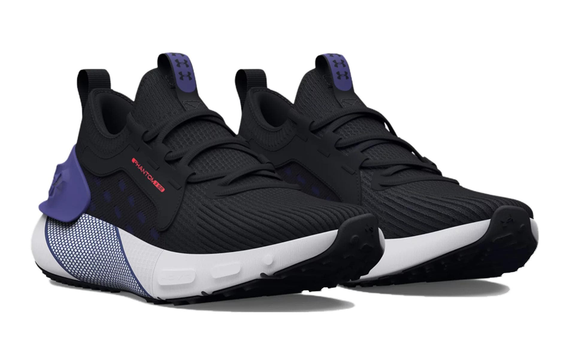 Кроссовки Under Armour HOVR Phantom 3 Амортизация Low Топ Детские беговые кроссовки Черно-фиолетовый Детский - изображение 3