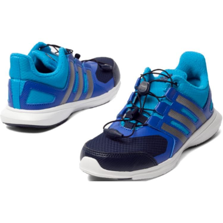 Кроссовки Adidas Противоскользящие Износостойкие Низкие Детские Беговые Кроссовки Синие Детские - изображение 4