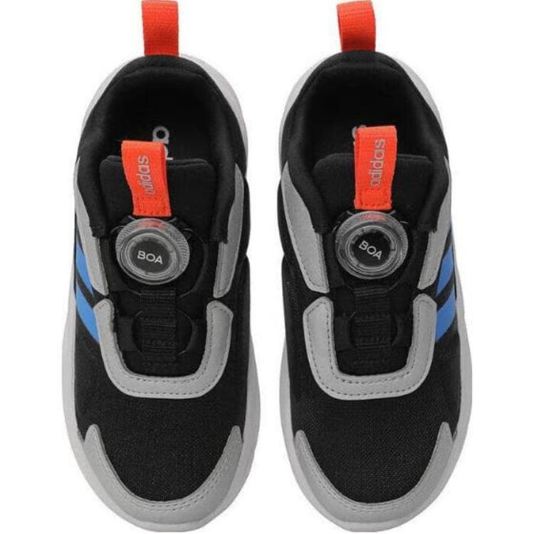 Кроссовки Adidas Противоскользящие и Дышащие Низкие Кроссовки для Беговых Занятий для Детей Черные Серые Малыш - изображение 3