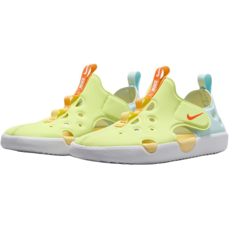 Сандалии Nike Sunray Protect 4 противоскользящие устойчивые к истиранию низкие детские сандалии желто-синие - изображение 3