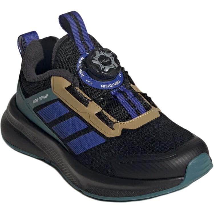 Кроссовки Adidas FORTARUN 4,0 Износостойкие Термостойкие Низкие Беговые Кроссовки Черные Детские - изображение 3