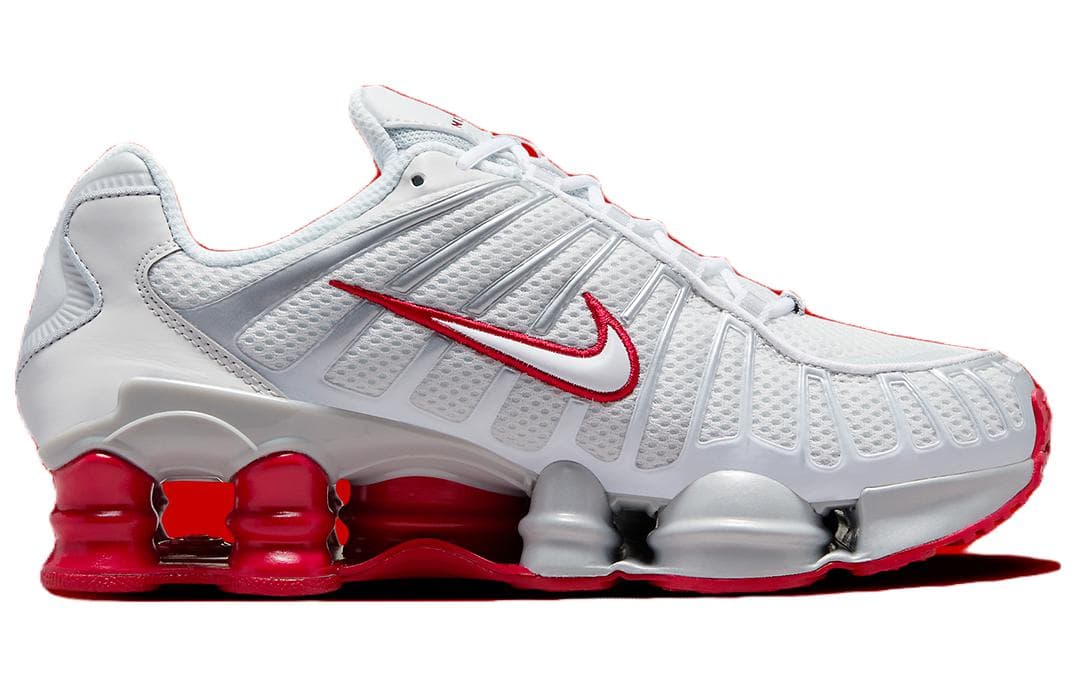 Кроссовки Nike Shox TL White Red - изображение 3