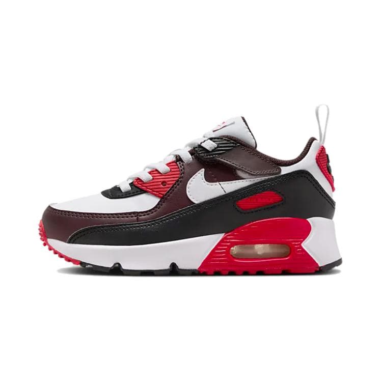 Кроссовки Nike Air Max 90 EasyOn Амортизация Износостойкие Низкие Кроссовки для Детей Lifestyle Белые Красные Черные - изображение 1