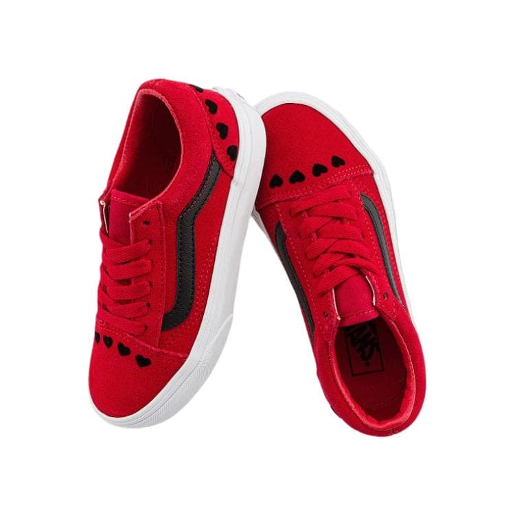 Кроссовки Vans Old Skool Low Топ Детская Скейтбординг Обувь Красная Малыш - изображение 3