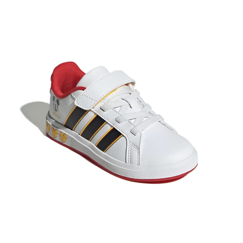 Кроссовки Adidas x Disney Mickey Mouse Лоу-топы Детские беговые кроссовки Облачный белый Основной черный Детский - изображение 3