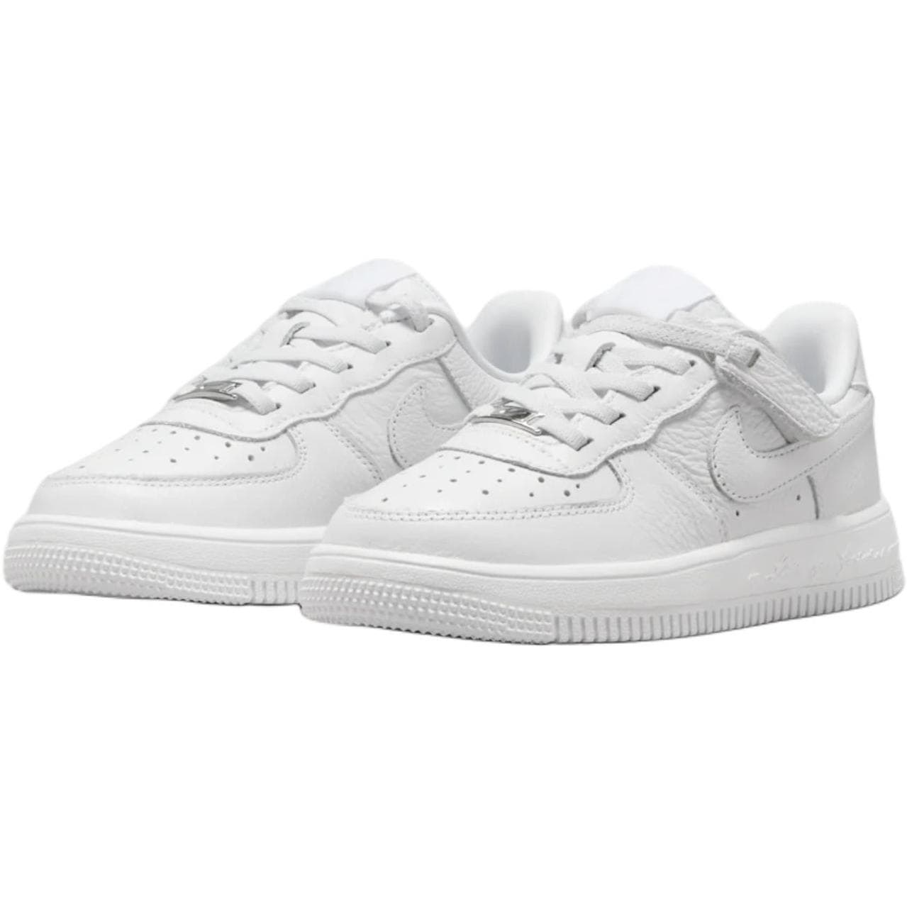Кроссовки Nocta X Nike Air Force 1 противоскользящие устойчивые к истиранию низкие детские для скейтбординга белые детские - изображение 3