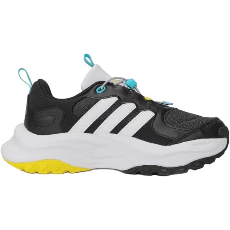 Кроссовки Adidas Maxxwavy Устойчивый к истиранию Низкий верх Детская беговая обувь Черный Детский - изображение 2