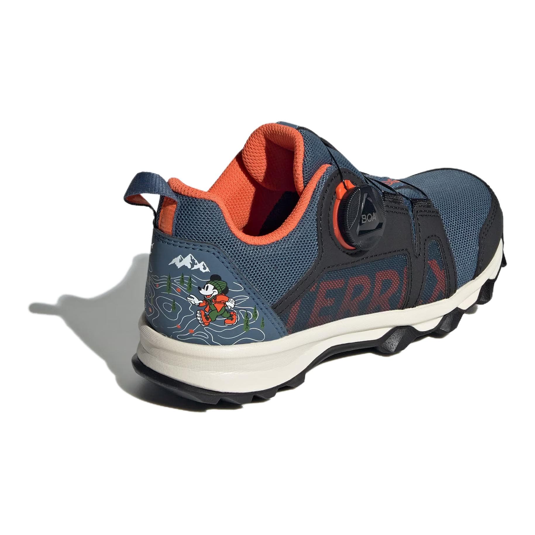 Кроссовки Adidas Disney Устойчивые к истиранию низкие детские беговые кроссовки синие и черные для малышей - изображение 5