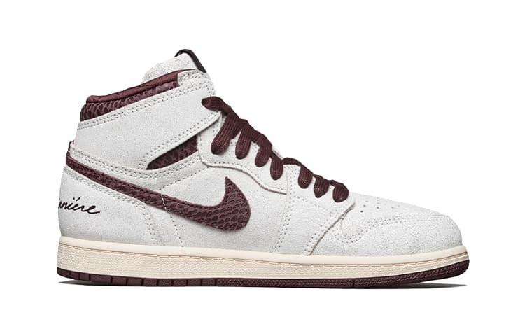 Кроссовки для баскетбола A Ma Manire x Jordan Air Jordan 1 retro high og sp "sail and burgundy" - изображение 4