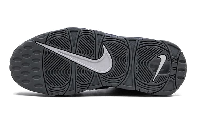Кроссовки для баскетбола Nike Air More Uptempo 96 Cool Grey Midnight Navy GS - изображение 7