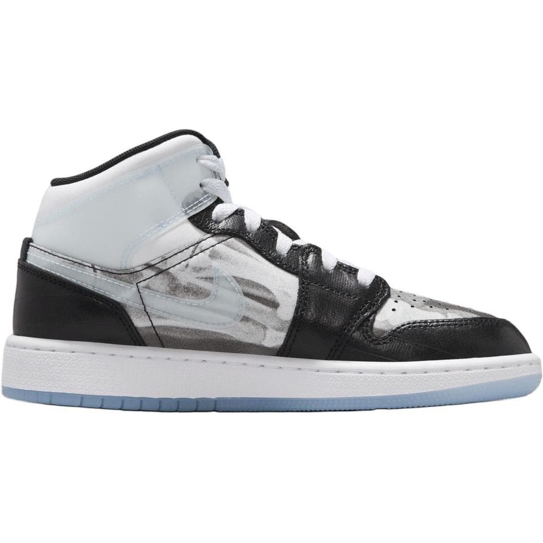 Кроссовки для баскетбола Jordan Air Jordan 1 Children's Баскетбольные кроссовки Черно-серый Детский - изображение 2