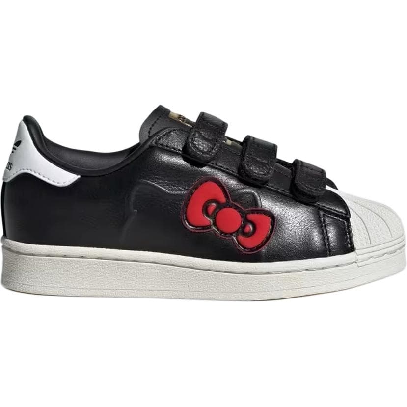 Кроссовки Hello Kitty X adidas originals Superstar 82 Устойчивая к истиранию Низкая Детская Обувь для Скейтбординга - изображение 2