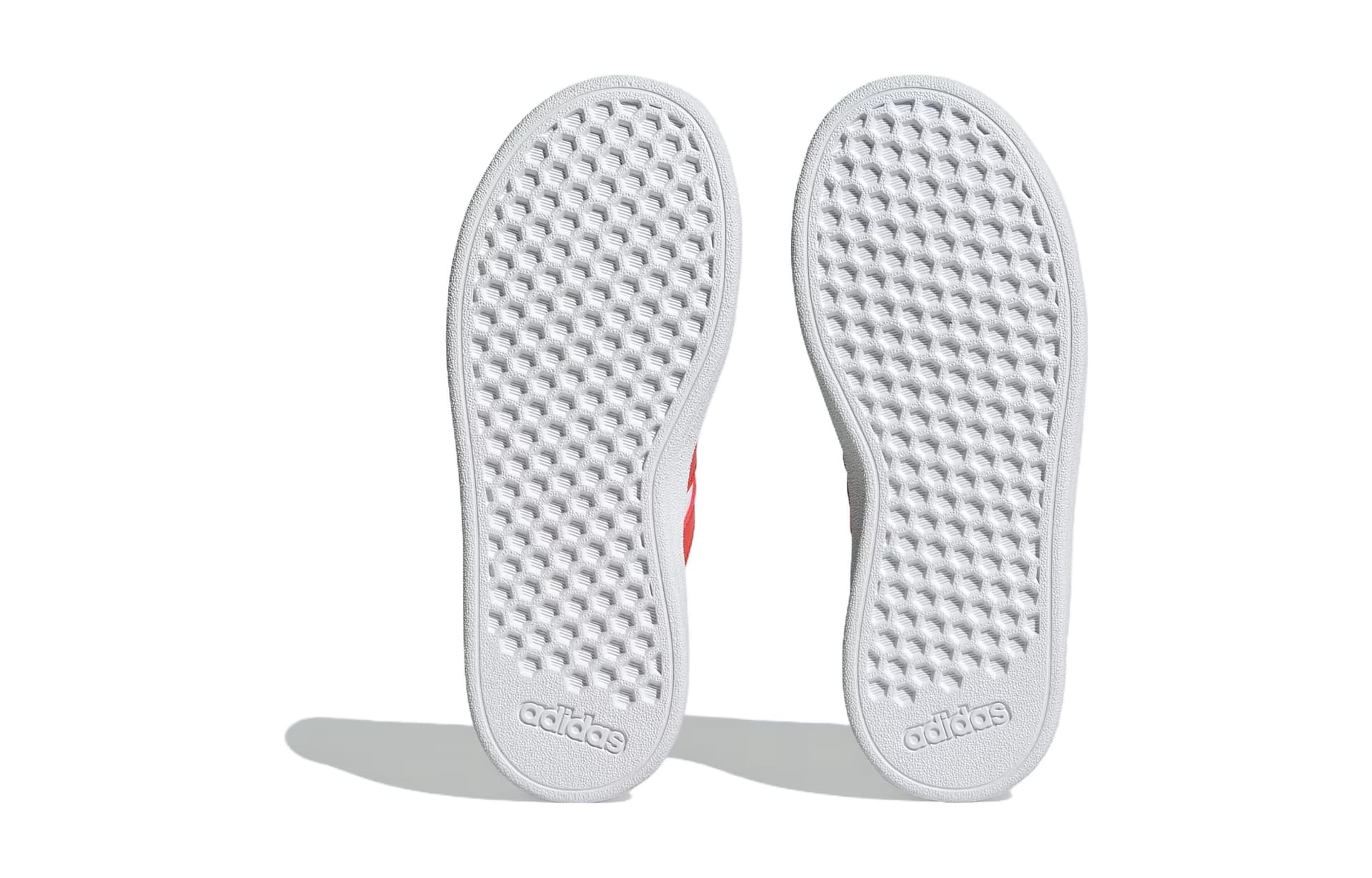 Кроссовки Adidas GRAND COURT Синтетическая кожа Повседневный Низкий верх Детские Скейтбординг Белый Красный Детский - изображение 6