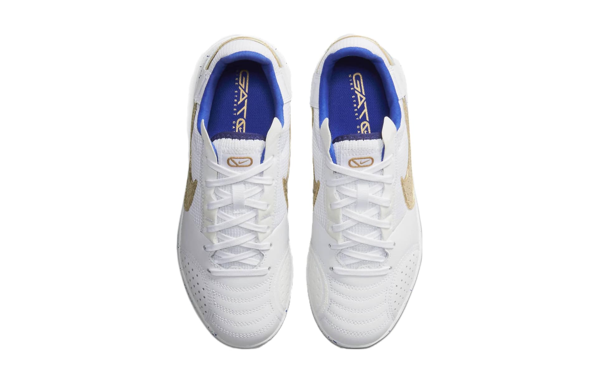 Бутсы Nike Streetgato Противоскользящие Анти-КИК Амортизация Низкие Футбольные бутсы Белые Унисекс - изображение 4