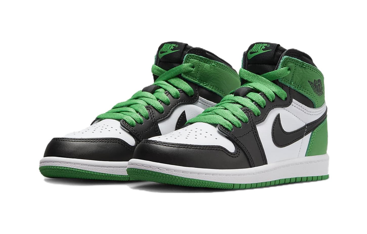 Кроссовки для баскетбола Jordan Air Jordan 1 High OG Black and Lucky Green - изображение 3