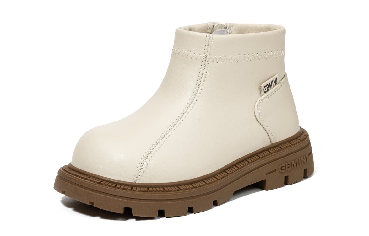 EBMINI Зимняя Однотонная Обувь для Девочек Принцесса Trendy Versatile Мягкая Подошва Теплая Боковая Молния Повседневная - изображение 2