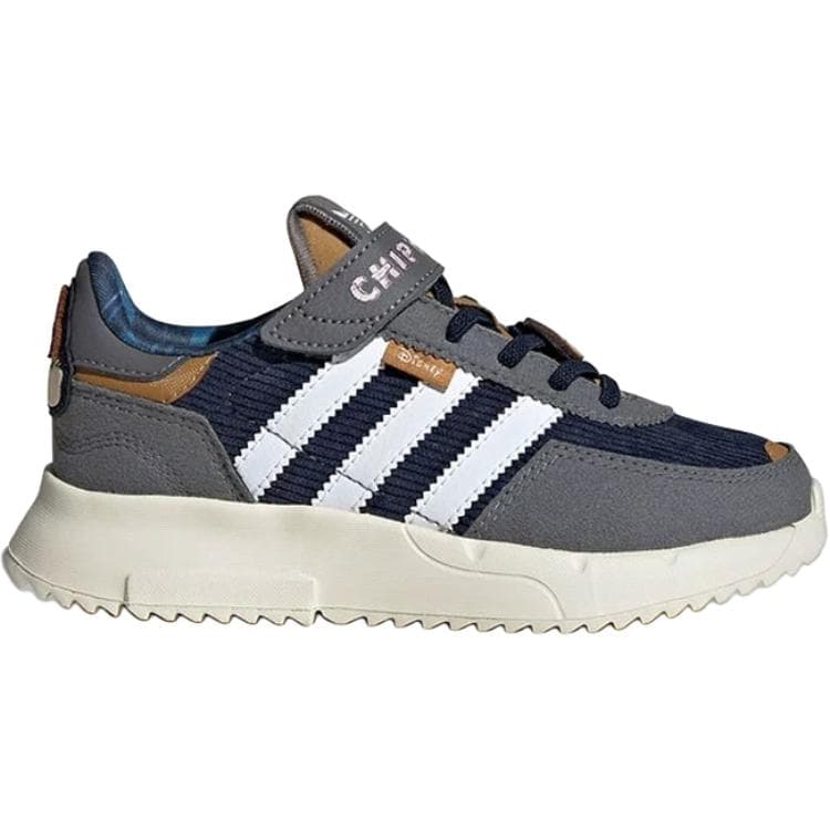 Кроссовки Adidas Originals RETROPY Противоскользящий Устойчивый к истиранию Низкий Топ Детские Лифт Кроссовки Серый - изображение 2