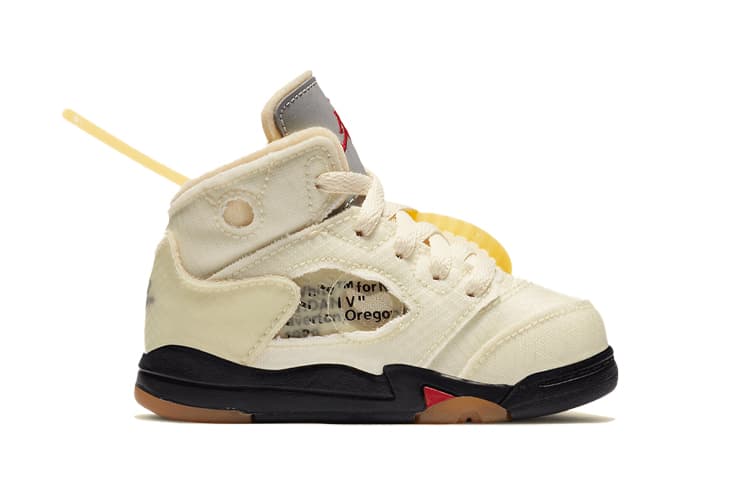 Кроссовки 1-OFF-WHITE OFF-WHITE x Jordan Air Jordan 5 Sail SP - изображение 4