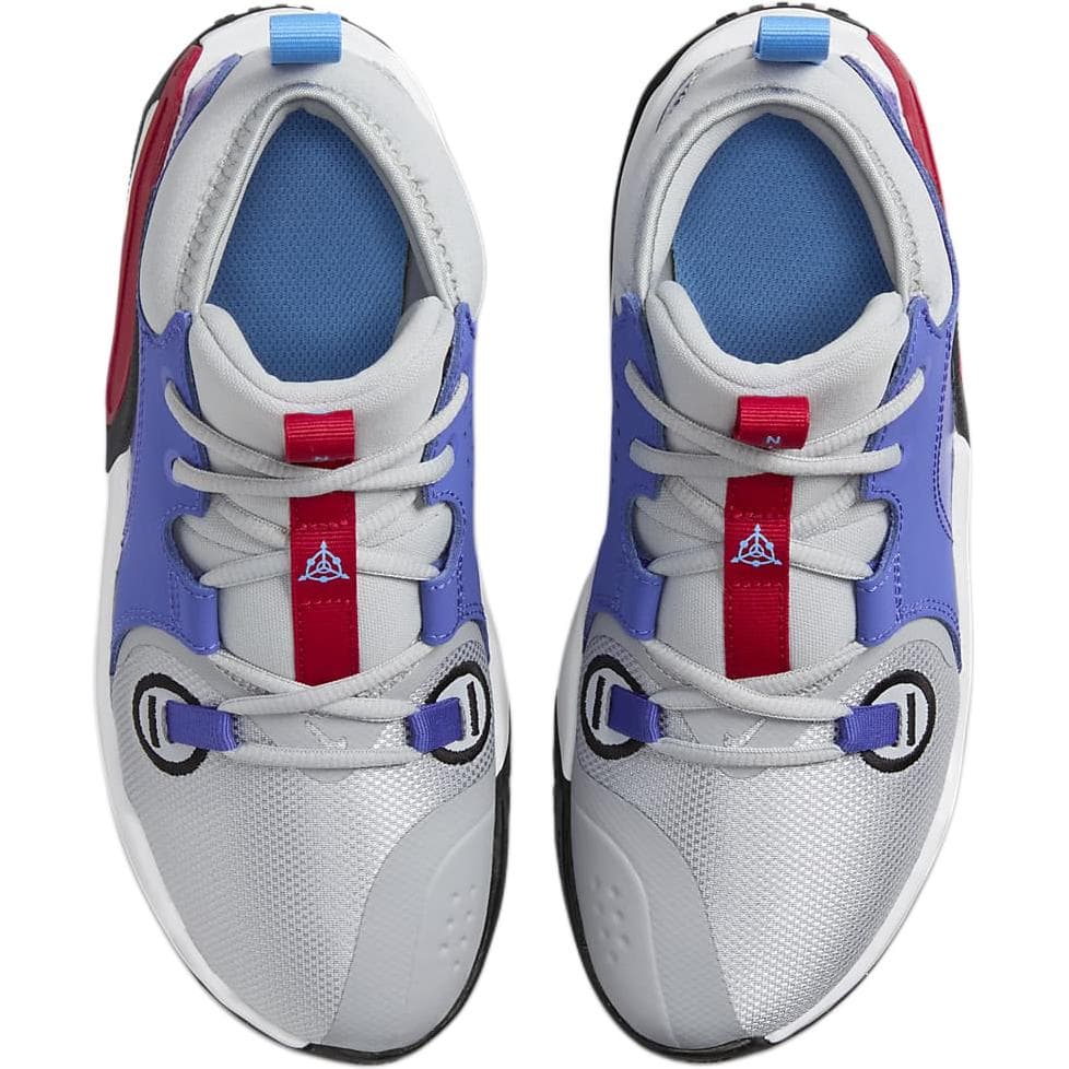 Кроссовки для баскетбола Nike Air Zoom CROSSOVER 2 MID Топ Детские Баскетбольные Кроссовки Серый Синий Малыш - изображение 3