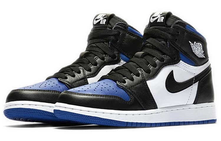 Кроссовки для баскетбола Jordan Retro High OG "White Royal" GS - изображение 6