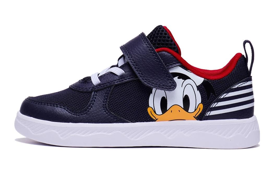 Кроссовки Li-Ning YOUNG x Disney Детский спортивный стиль Лоу-топы повседневная обувь черно-бело-красный подростковый - изображение 1