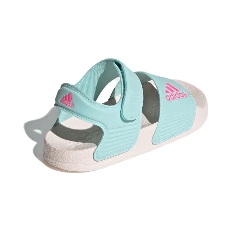Сандалии Сандалии adidas Adilette противоскользящие устойчивые к истиранию детские белые и синие для детей 3-7 лет - изображение 4