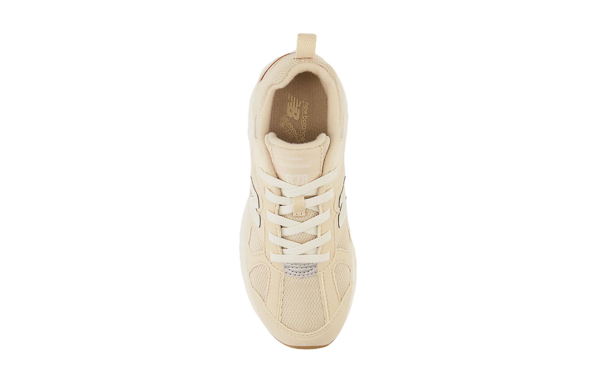 Кроссовки New Balance NB 878 Дышащие Низкие Кроссовки для Беговых Занятий Детские Бежевые Малыш - изображение 4