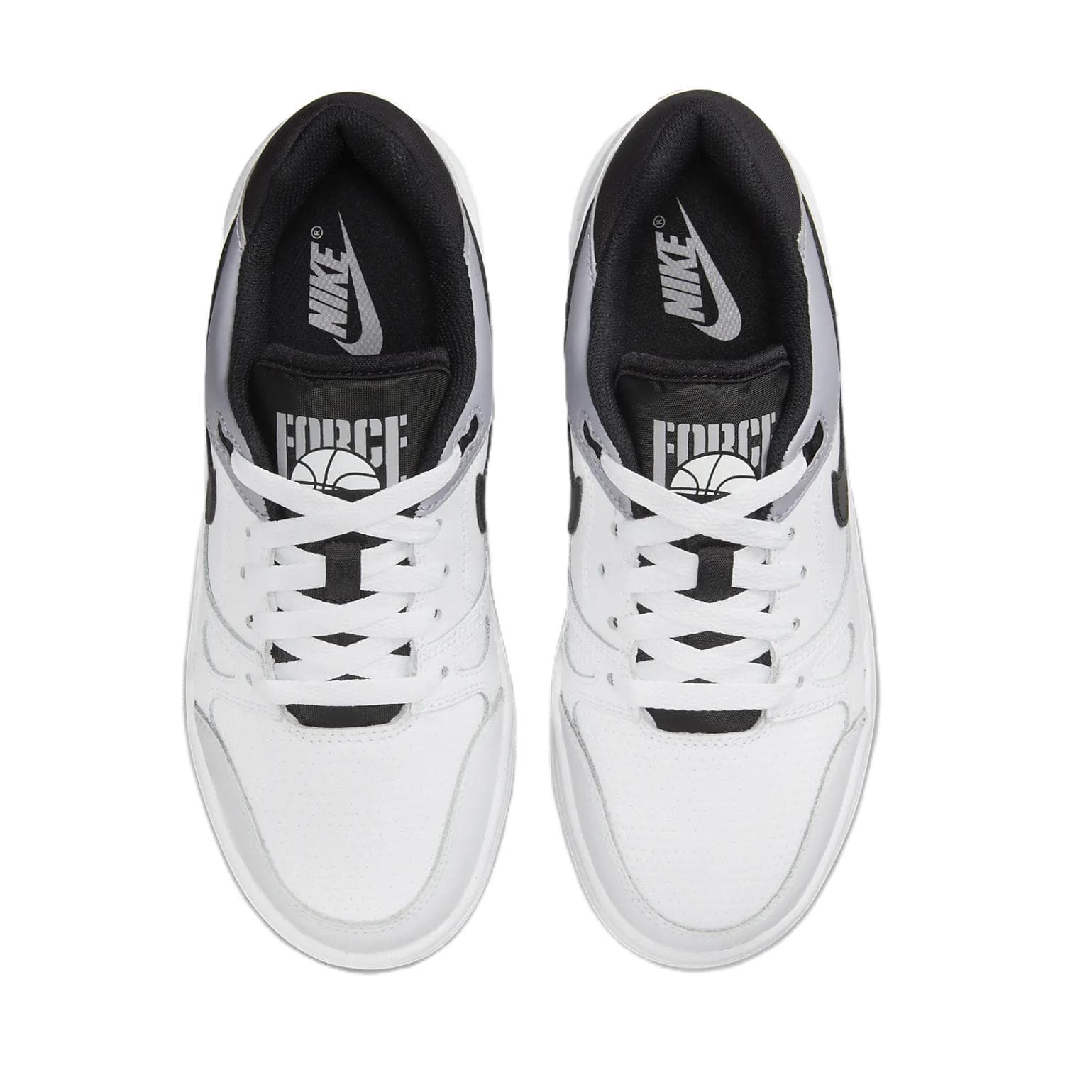 Кроссовки Nike Full Force Low Топ Скейтборд Обувь Белый Серый Детский - изображение 4