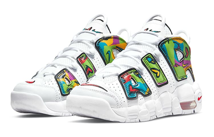 Кроссовки для баскетбола Nike Air More Uptempo Peace Love Swoosh GS - изображение 5