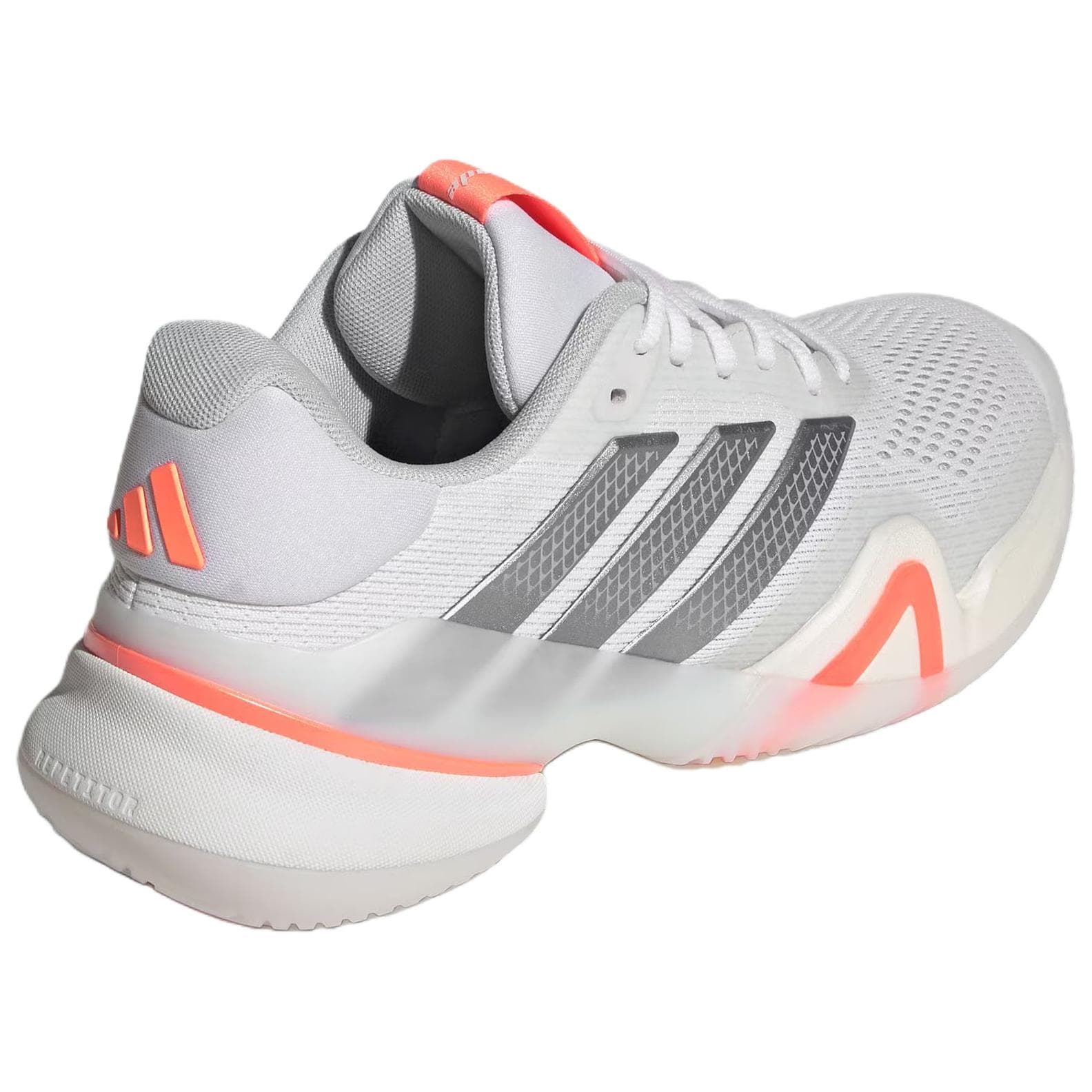 Кроссовки для тенниса Adidas BARRICADE 14 Low Топ Теннисные Кроссовки Женские Белые Серебряные - изображение 4