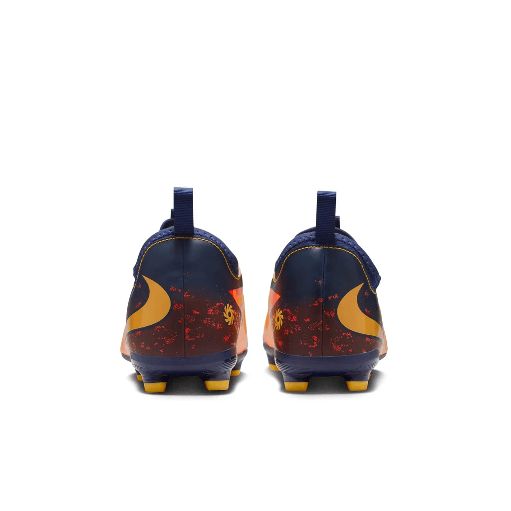 Бутсы NIKE Jr. Phantom 6 Low Топ Детские футбольные бутсы Оранжевый синий Детский - изображение 5