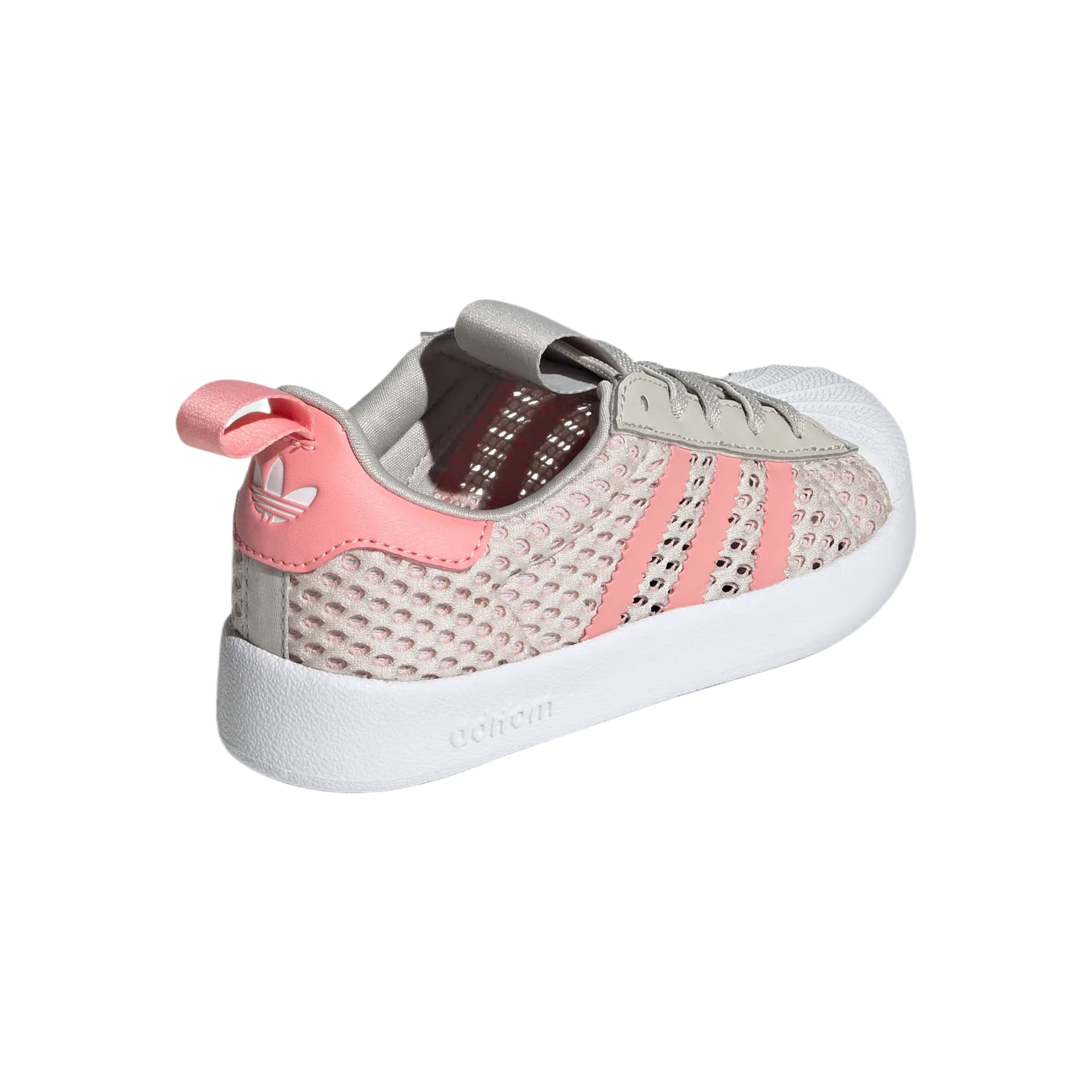 Кроссовки Adidas Originals AdiFOM Superstar Детские Скейтбординги Коричнево-розовый Детский - изображение 6