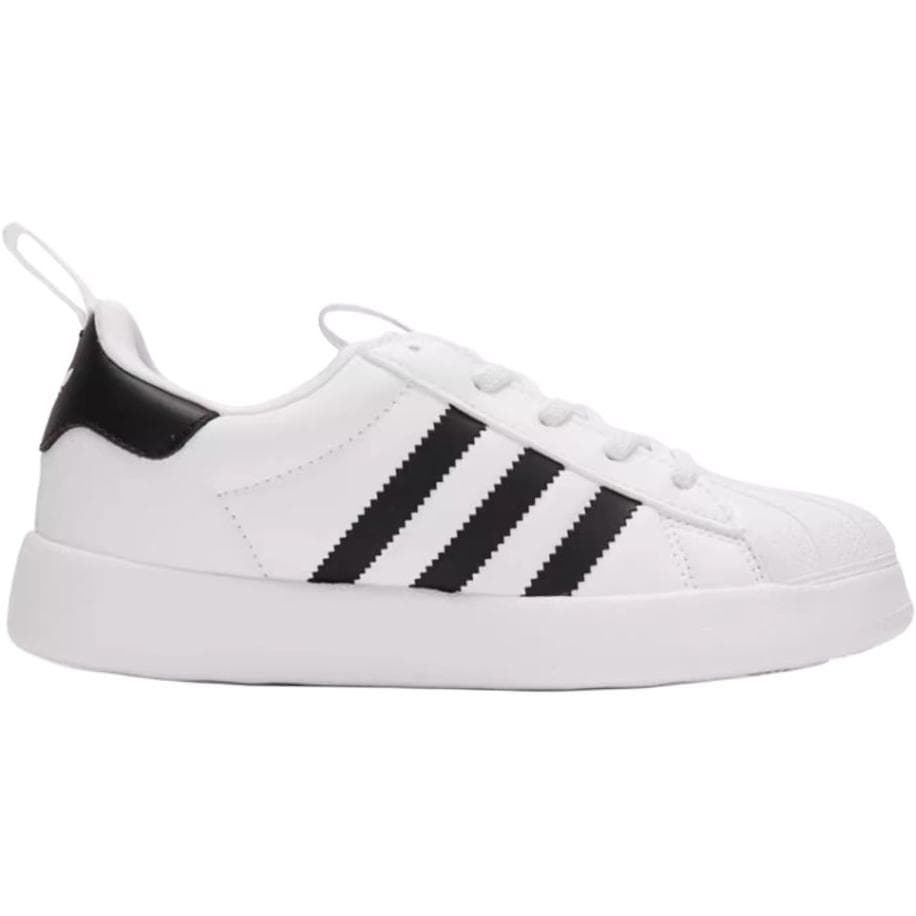 Кроссовки Adidas Originals AdiFOM Superstar Low Топ Детская Скейтбординг Обувь Белый Черный Золото Детская - изображение 2